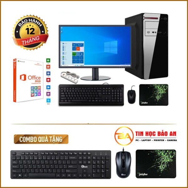 PC Gaming – Bộ Máy Tính Văn Phòng i7 Gen4th/8GB/120GB/GTX 1050TI – 22Inches