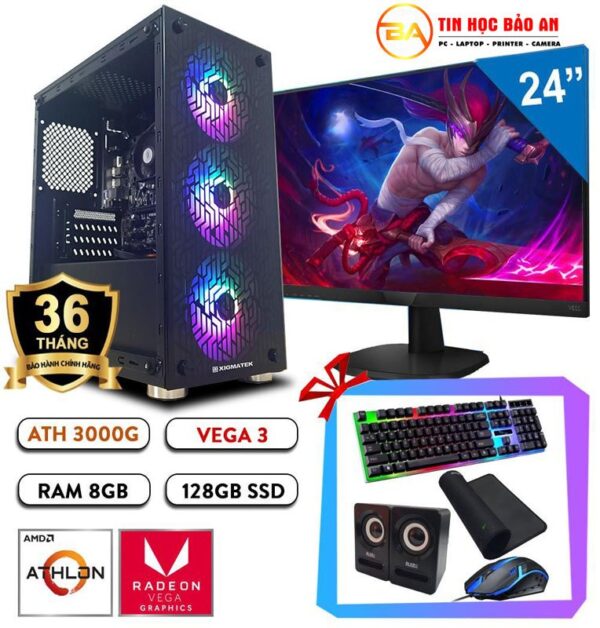 PC Gaming - Máy Tính Chơi Game H410 I3 10105F/ 32GB/ 256GB/ 1TB/ GT1030 - Hình ảnh 2