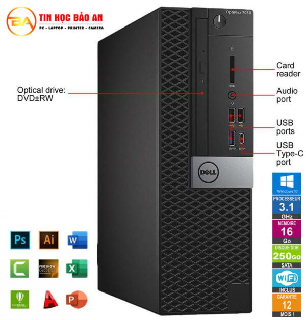 PC Đồ Họa – Máy Tính Đồng Bộ DELL OPTIPLEX 7040/7050 SFF Core i3-i5-i7