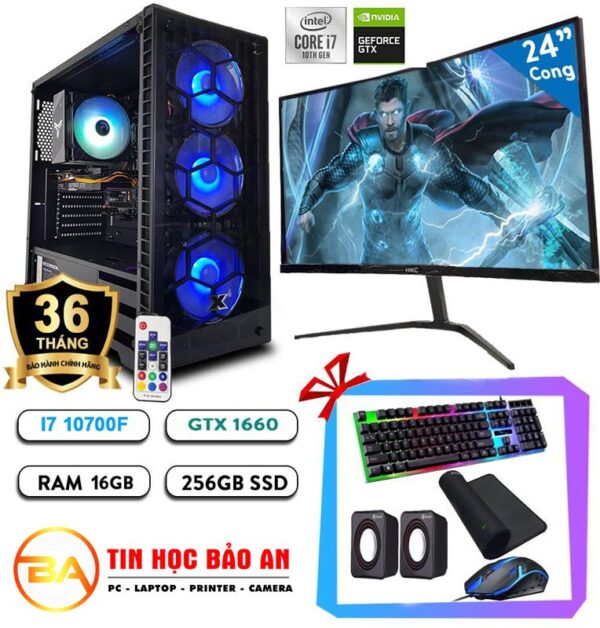 PC Gaming - Máy Tính Chơi Game H410 I3 10105F/ 32GB/ 256GB/ 1TB/ GT1030 - Hình ảnh 3