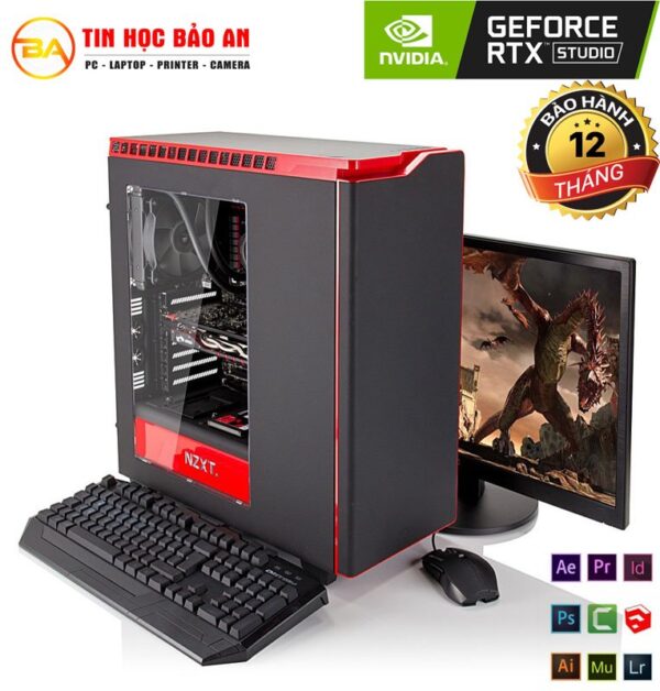 PC Đồ Họa Render - Máy Tính Gaming i5 10400/ 16GB/ 240GB/ 1TB/ GTX 1650 - Hình ảnh 2