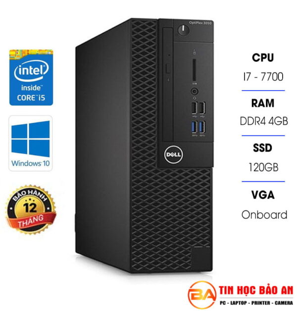 Máy Tính Đồng Bộ - PC Dell OptiPlex 3050SFF ( Intel i5 Gen7/ 4GB/ 120GB/ 500GB )